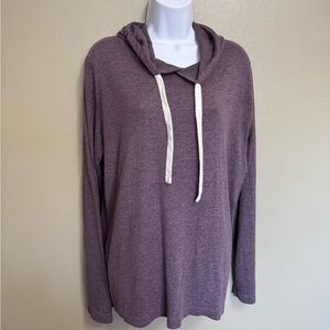 Zyia Active "Boyfriend Hoodie", Purple, Size M